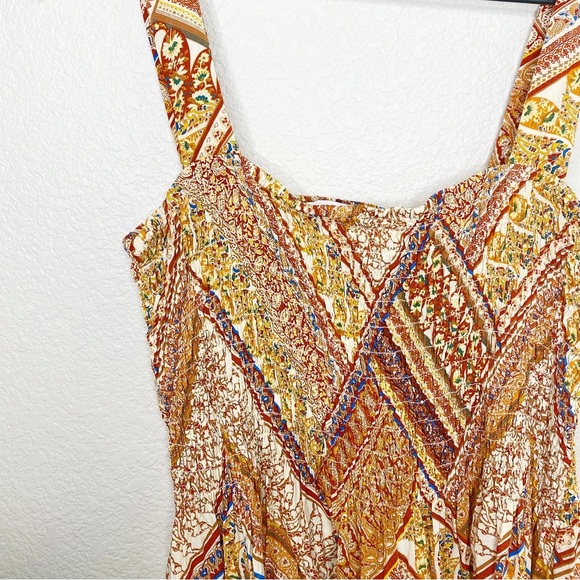Rose & Olive Boho Flowy Tank • Size Medium - Picture 2 of 4